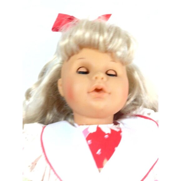 Max Zapf Creation Ballica Doll Twins ? Vintage 1980s 20" Ribbons and Lac… - Picture 13 of 16